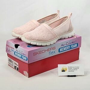 Skechers EZ Flex 3.0 Athletic Walking Shoe Womens Size 6 23441 Pink White